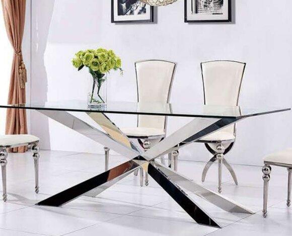 Luxury table design dining room 180x90cm dining tables glass furniture design tables new