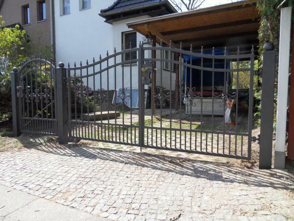 Entrance gate electric swing gates handmade per 1m wrought iron gate #036 New