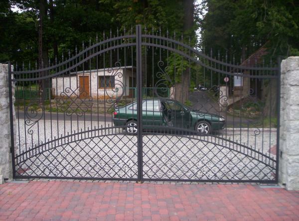 Entrance gate electric swing gates handmade per 1m wrought iron gate #030 New