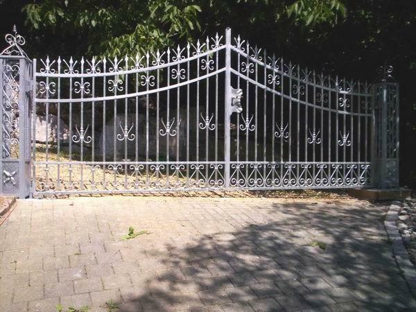 Entrance gate electric swing gates handmade per 1m wrought iron gate #026 New