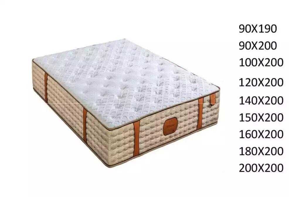 High Quality Hotel Mattress 25cm King Size Extra Thick Mattress 200x200cm