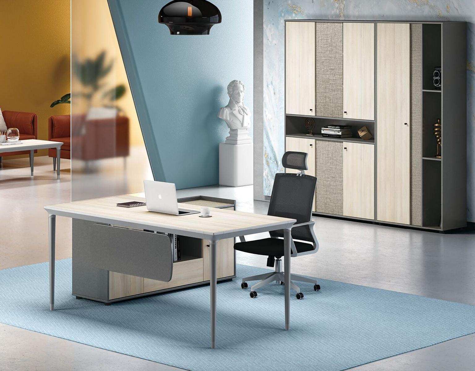 Desk + filing cabinet office furniture furniture desks tables 2-piece set