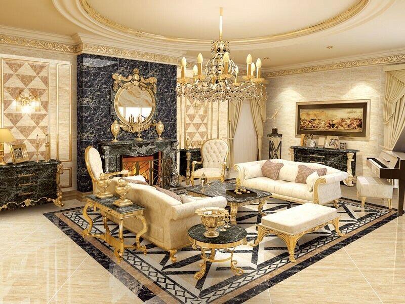 60x60cm 100m²Luxury Marble Floor Natural Stone Flooring Wall Tiles Crema Tile