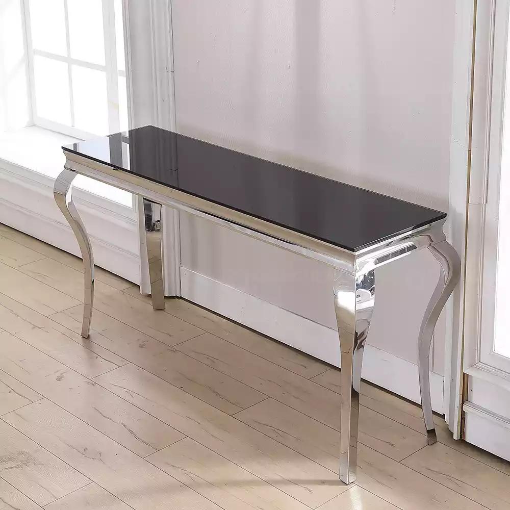 Metal sideboard Stainless steel console tables Sideboard Luxury oak furniture