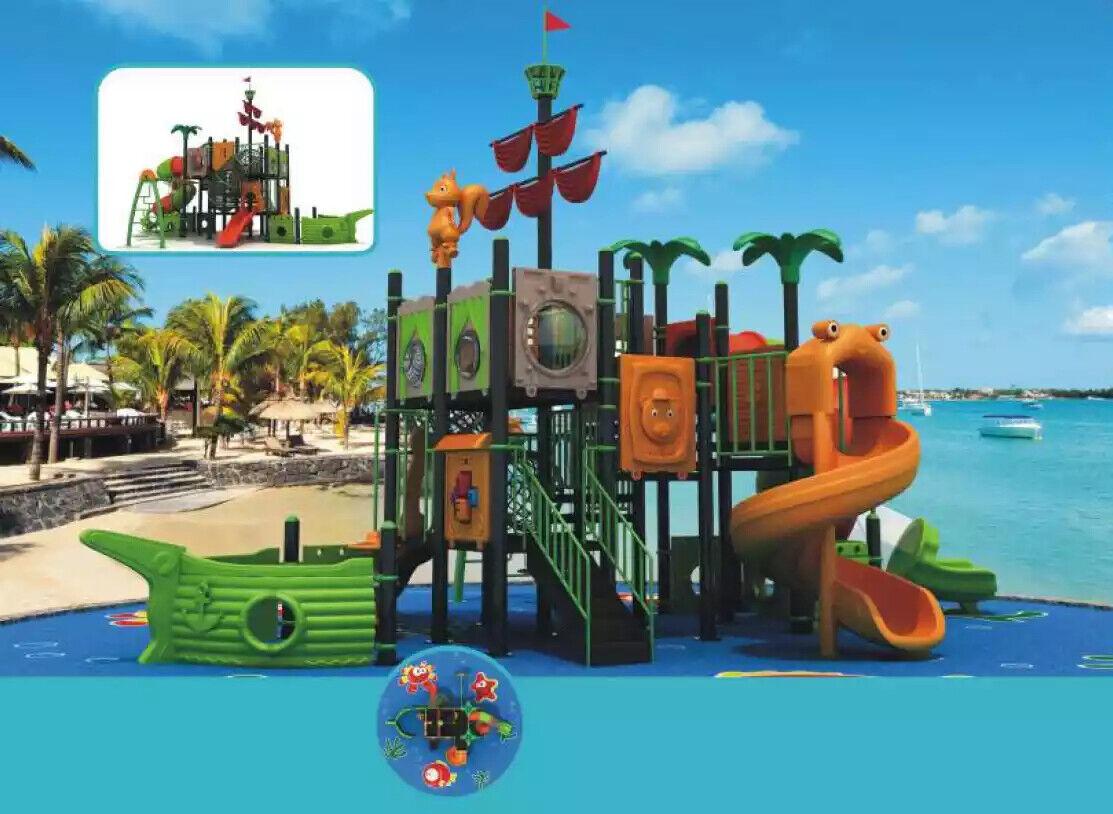 Ship tower Outdoor play tower with slide Playground for children Playgrounds