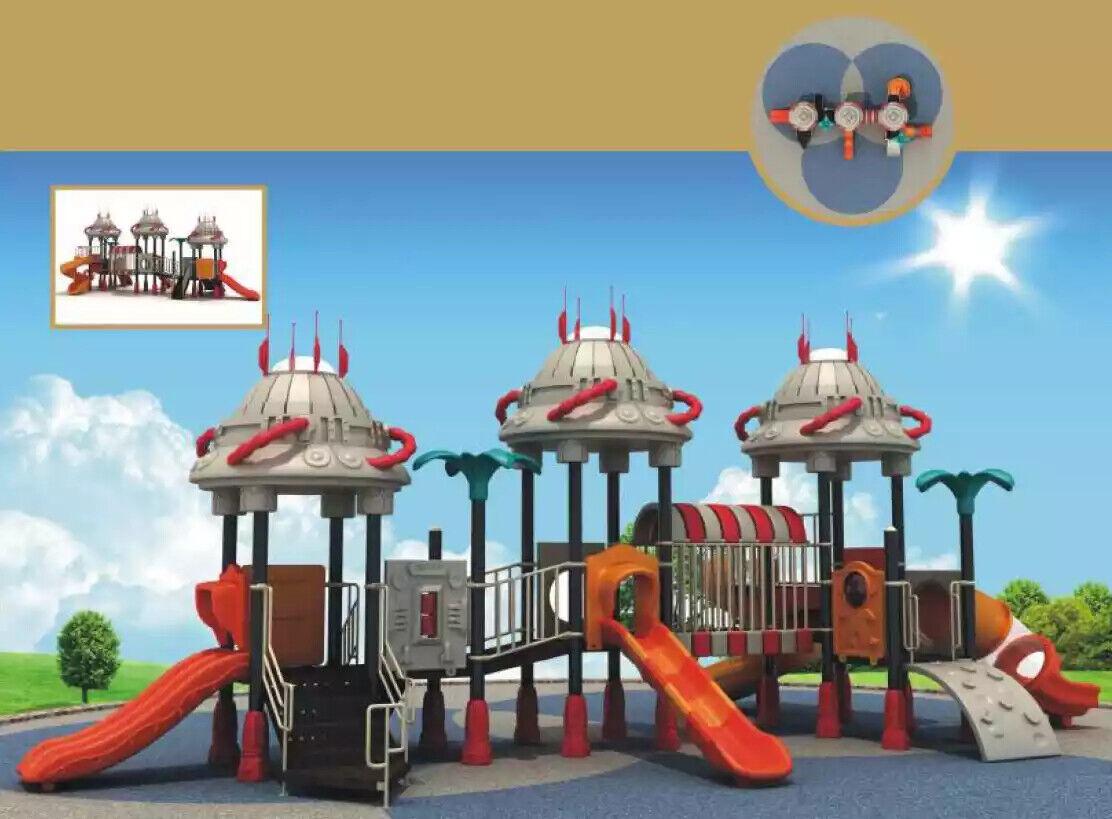 Playground for children in the form of robots Play tower Slide Outdoor