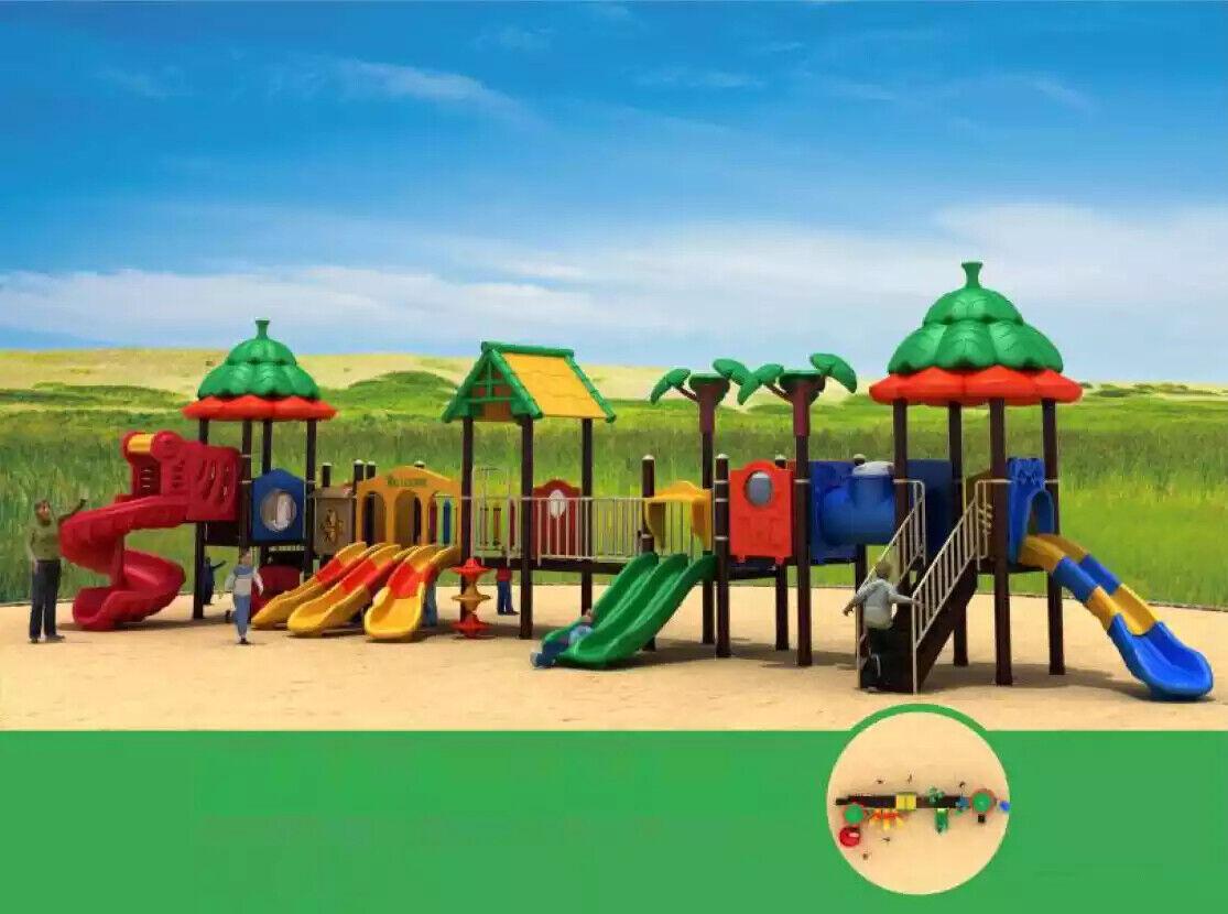 Outdoor play tower Slide Climbing tower Playhouse Playground Playgrounds