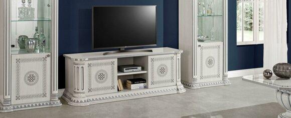 rtv design sideboard tv low chest tv luxury cabinet wood white furniture new