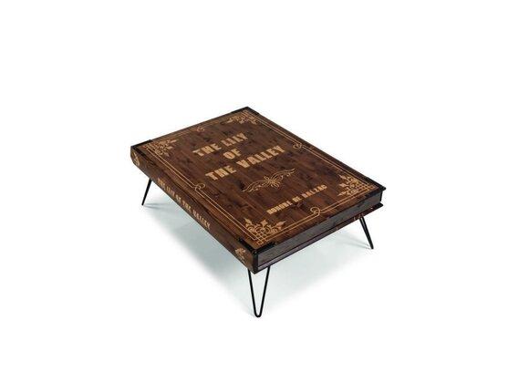 Design Coffee Table Brown Book Modern Furniture Luxury Living Room Wooden Table