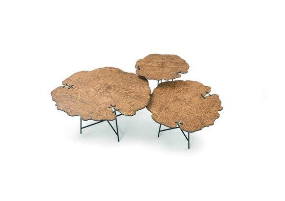 Set of 3x coffee tables designer living room table luxury coffee table