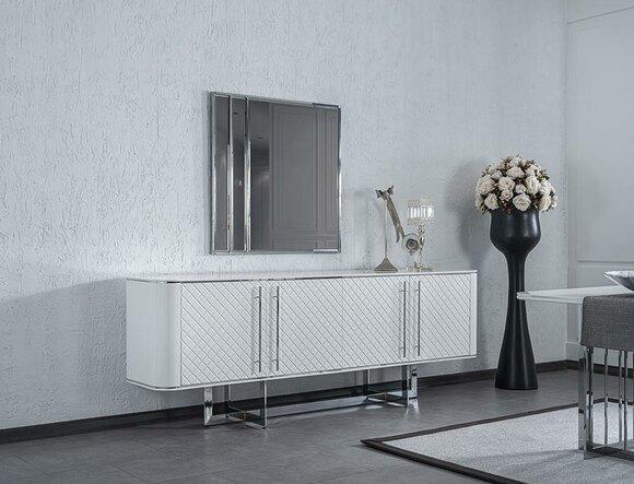 Luxury sideboard with mirror dining room interior design furniture