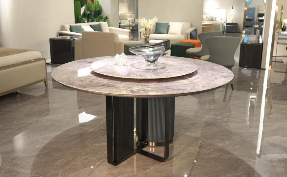 Luxury round dining table stylish dining table Round stylish round table