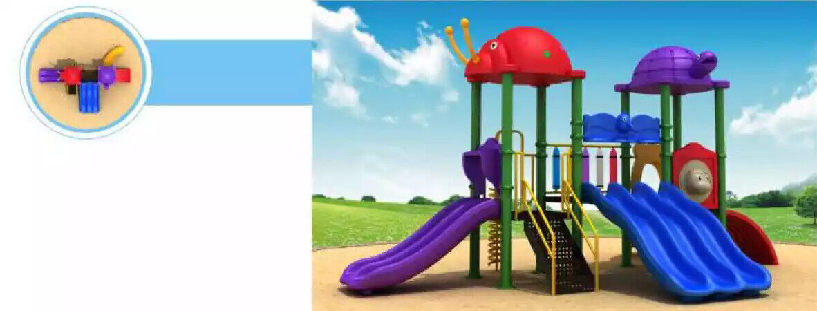Playground entertainment for children Play tower with jungle-style slide
