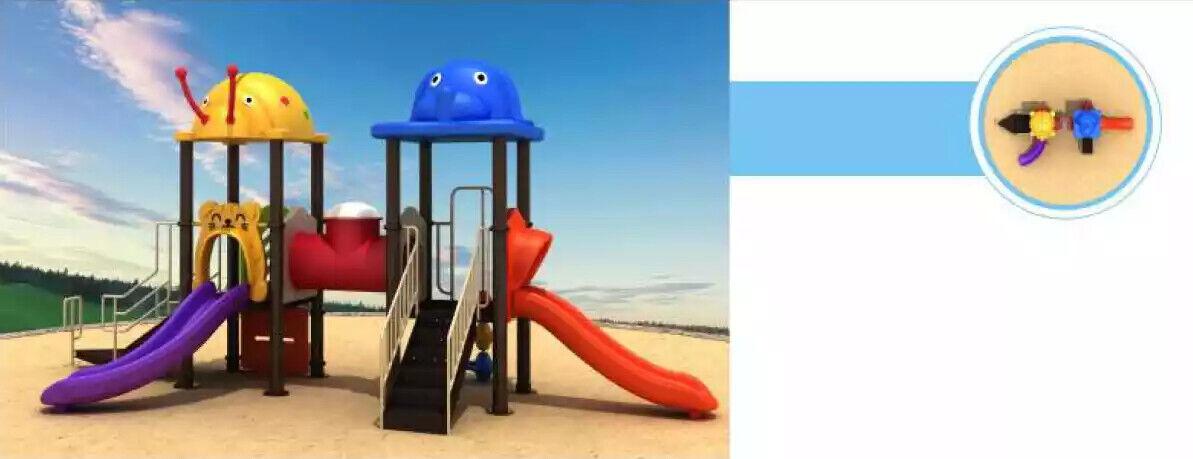 Entertainment for children Jungle style play tower with slide Playgrounds