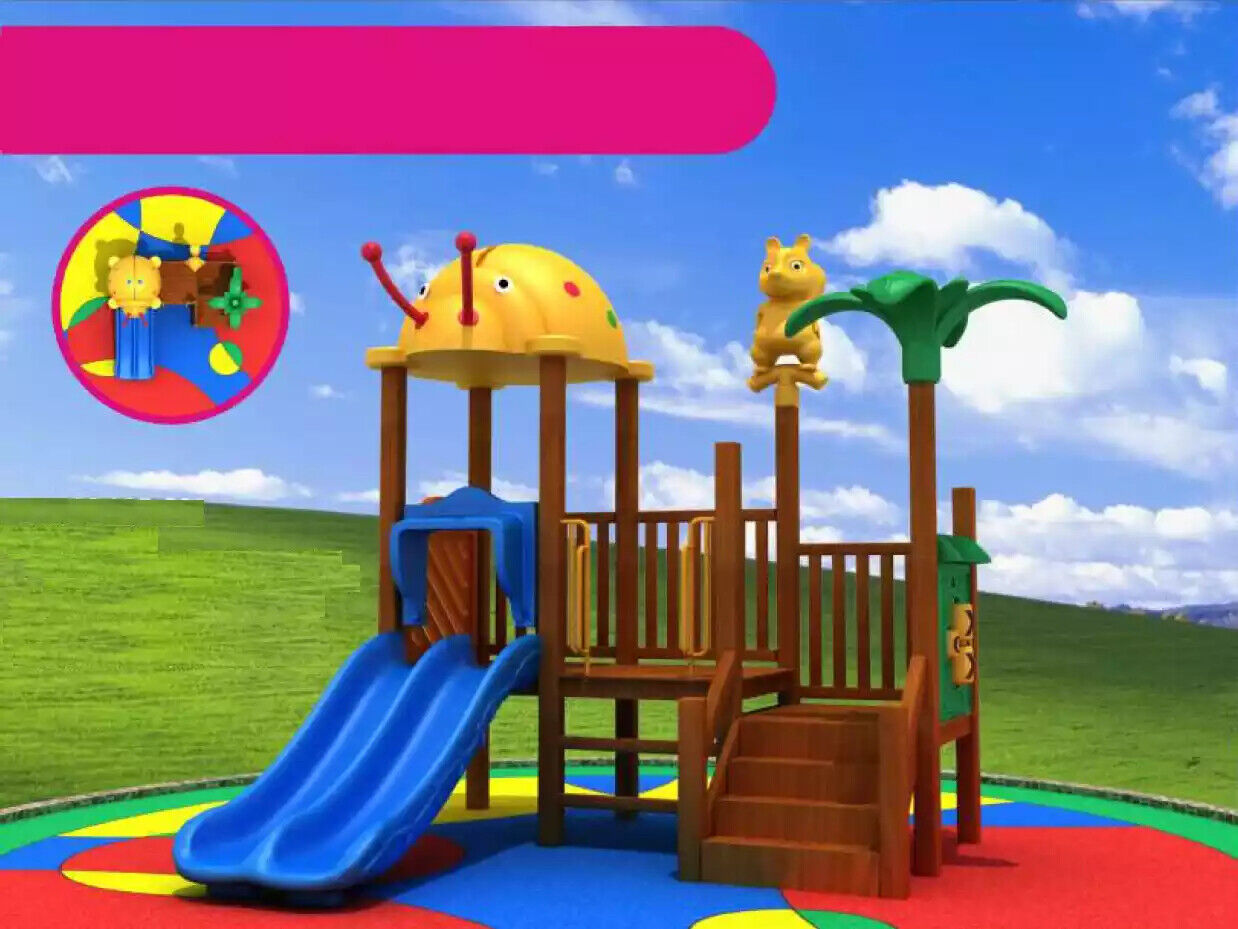 Play tower with slide Climbing tower Playhouse Playground Outdoor New