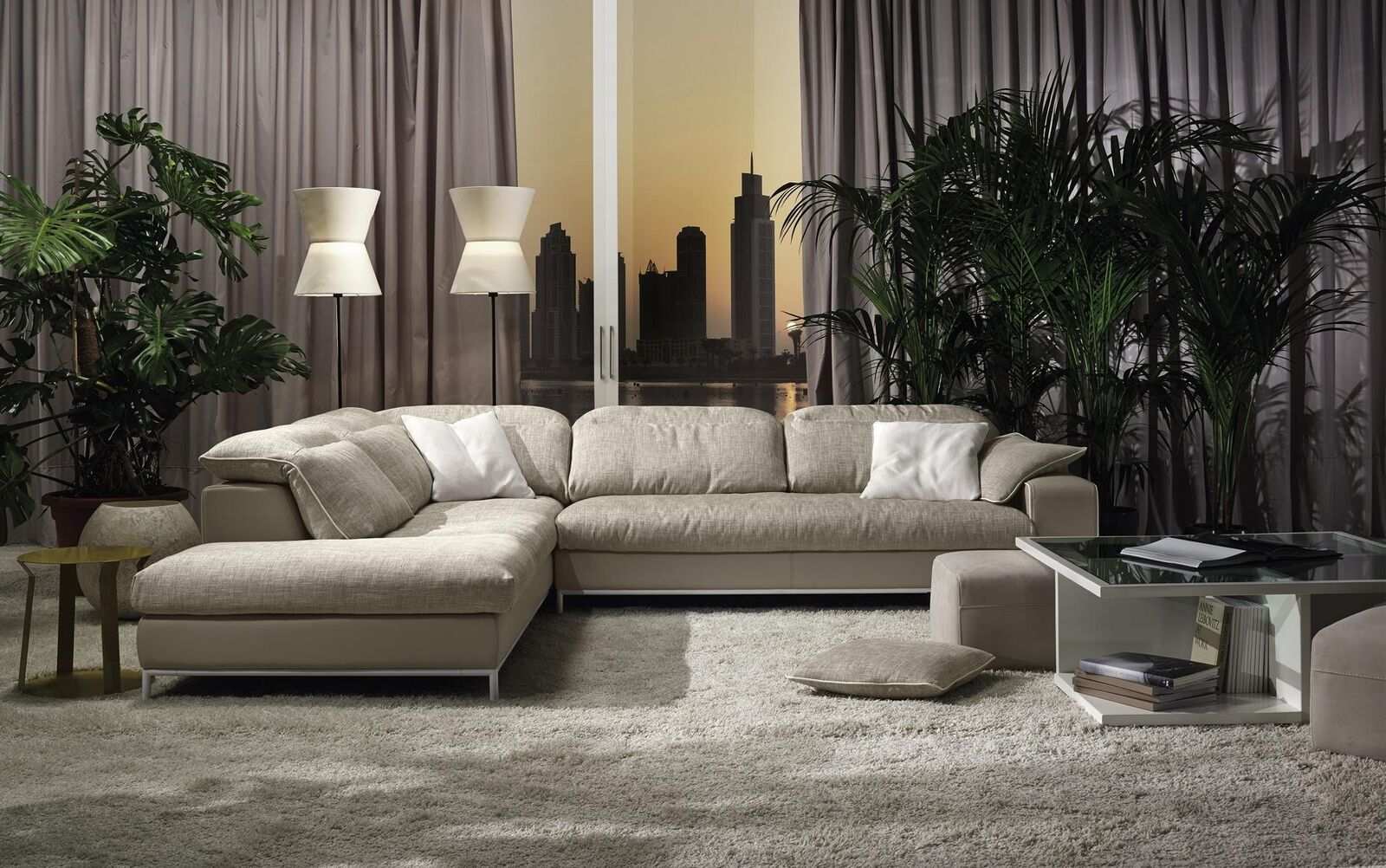 Design Corner Sofa L-shaped Modern Sofas Textile Couch Living Room Modern Sofa New