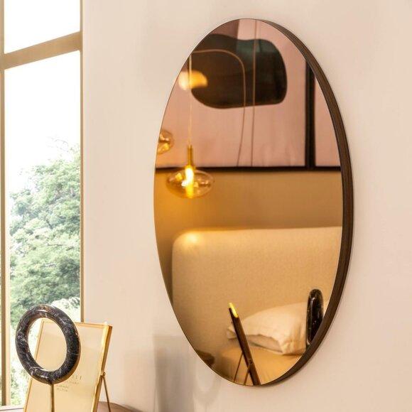 Mirror Wall mirror Hanging mirror Round Hallway mirror Deco Modern 95 cm