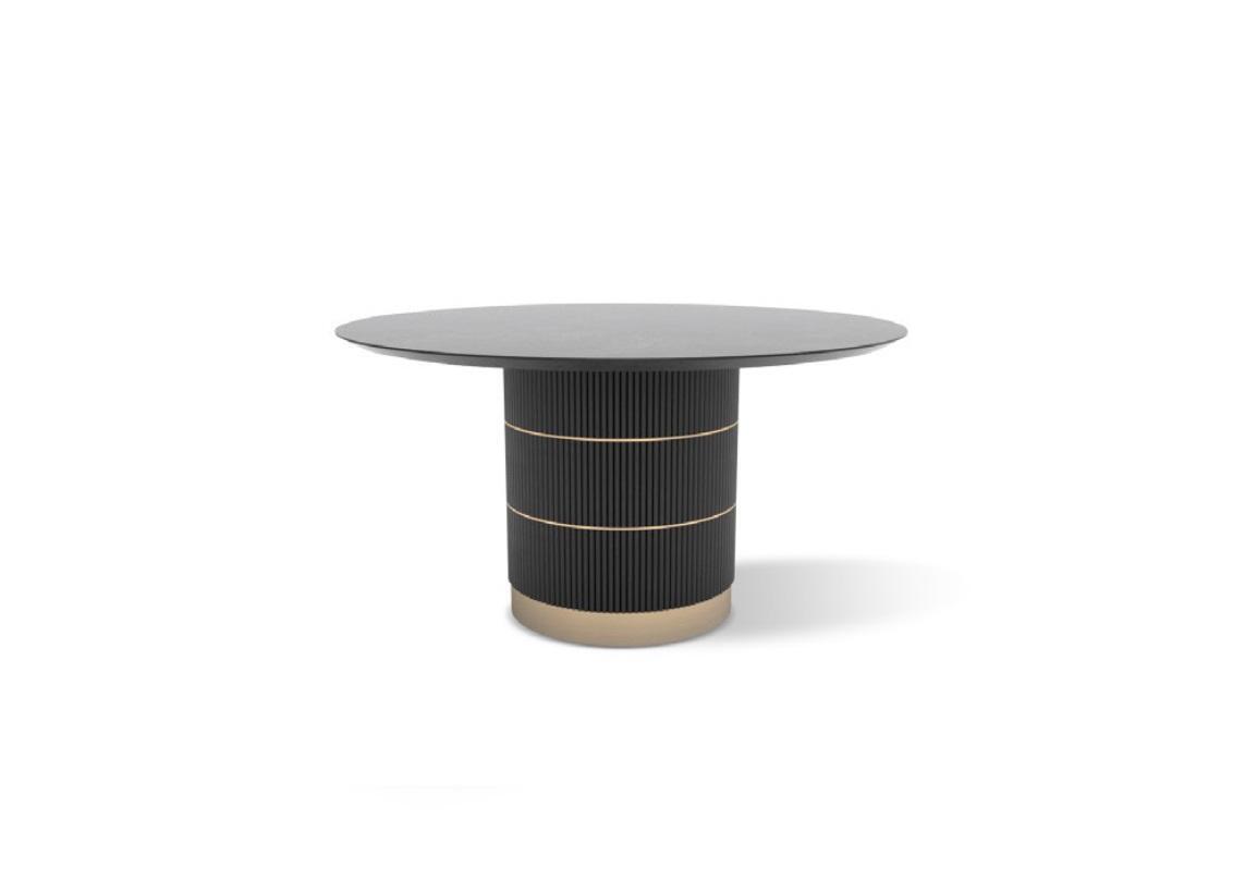 Tables Round dining table Luxury dining room furniture Designer table metal base