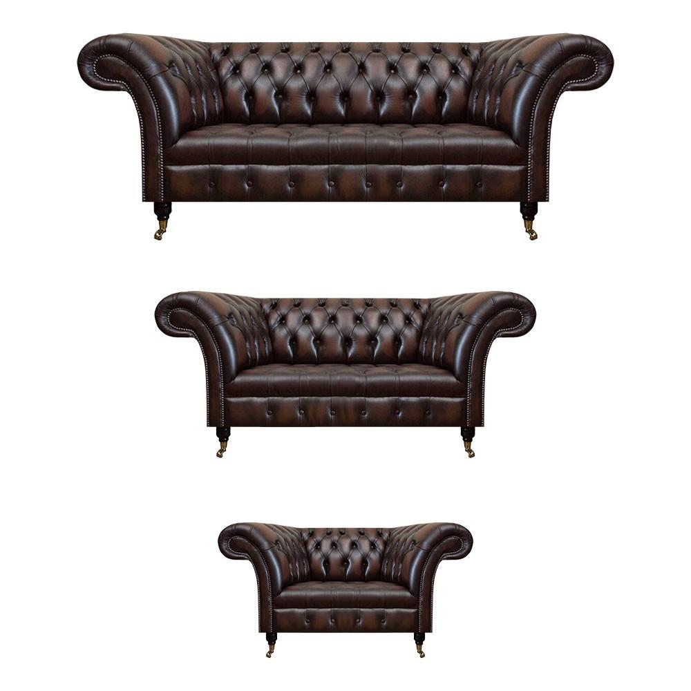 Living Room Upholstered Furniture Chesterfield Sofas Couch Leather Luxury Sofa Set