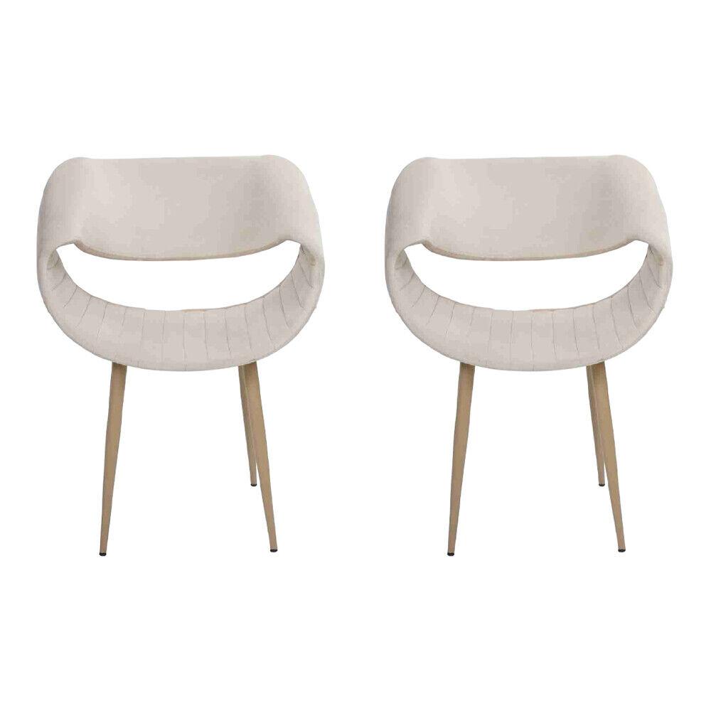 Modern 2x chairs upholstered chair luxury armchair armchair dining room living room new