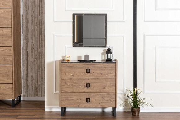 Modern chest of drawers Designer 3-drawer wooden chest of drawers Bedroom furniture