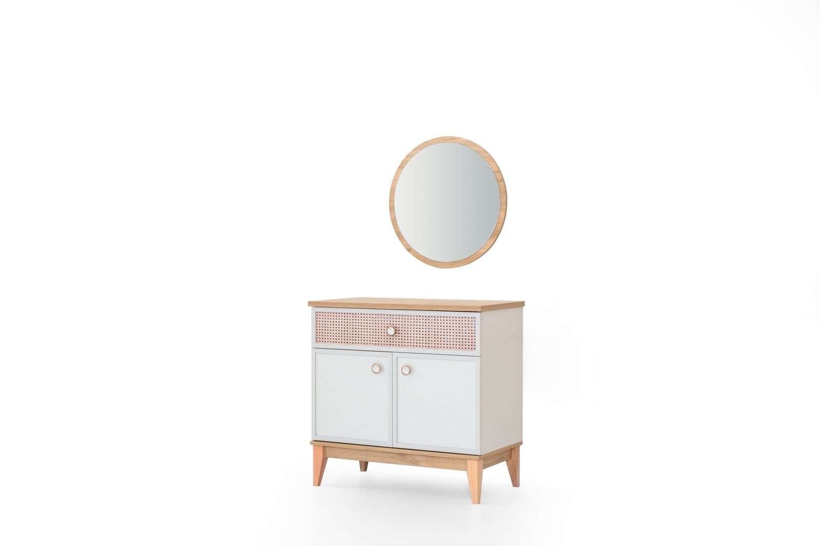 Modern children\'s room furniture set Designer chest of drawers Stylish mirror
