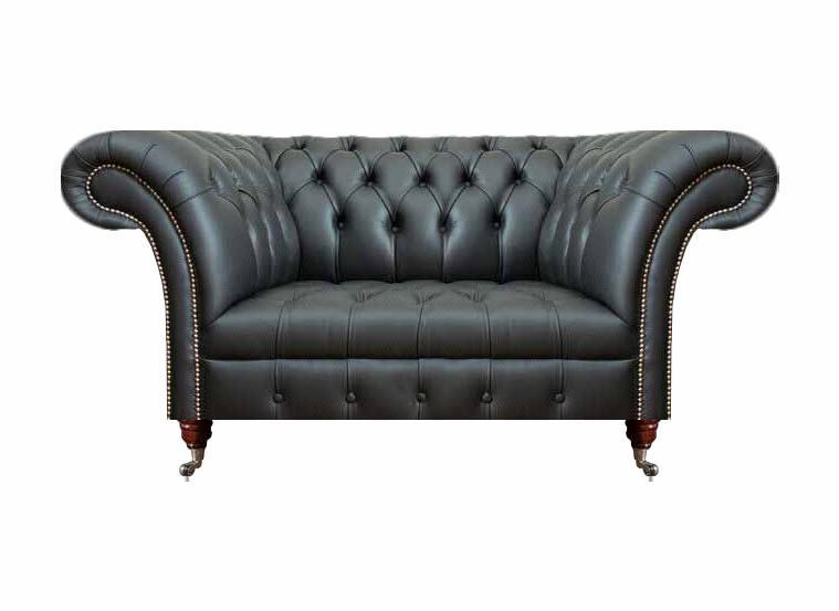 Living room black armchair new furniture leather seat couch upholstered furniture chesterfield