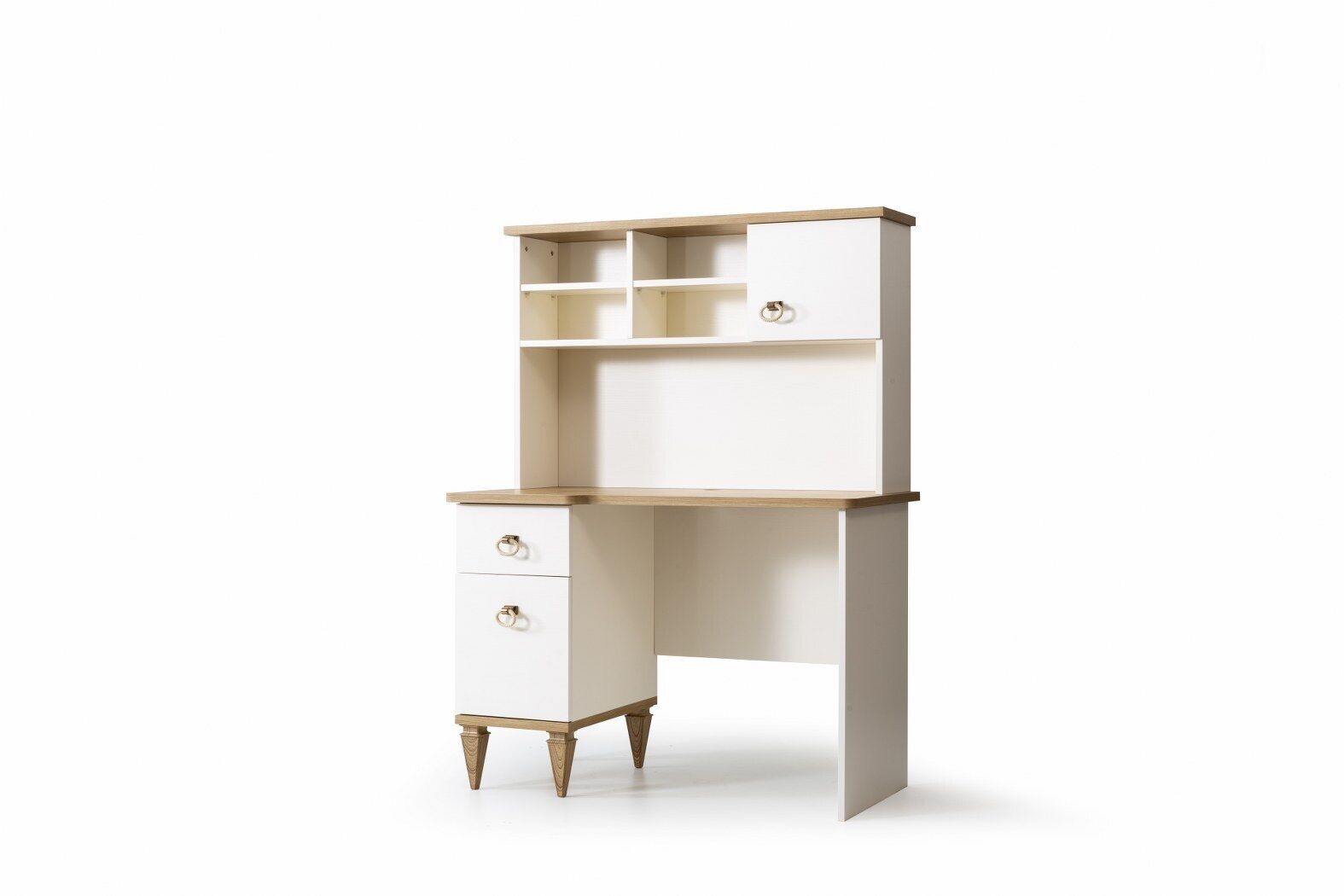 Stylish children\'s room desk High-quality wooden shelf Luxury set