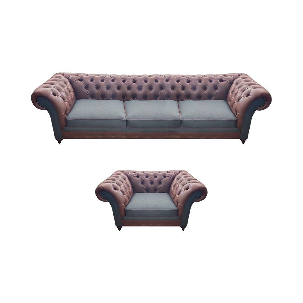 Modern designer sofa set upholstery set luxury leather sofas couches Chesterfield