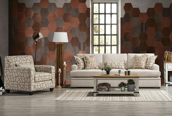 Living room furniture sofa set 2-piece three-seater sofa modern armchair design