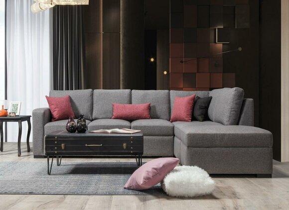 Living Room Upholstered Furniture Luxury Corner Sofa L Shape Modern Design Sofa Couch