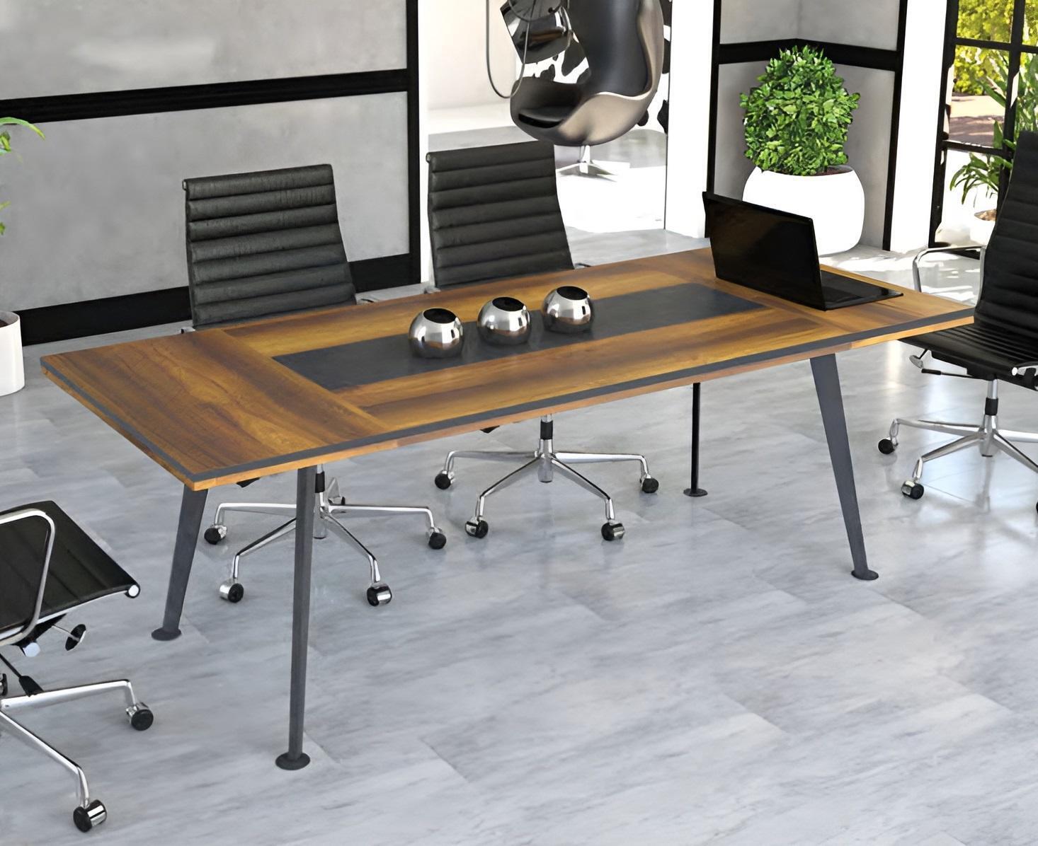 Conference table meeting tables conference furniture large table brown wood
