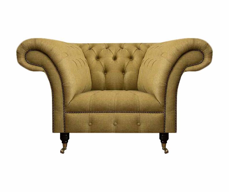 Armchair Textile Furniture Luxury Upholstered Armchair Chesterfield Living Room New