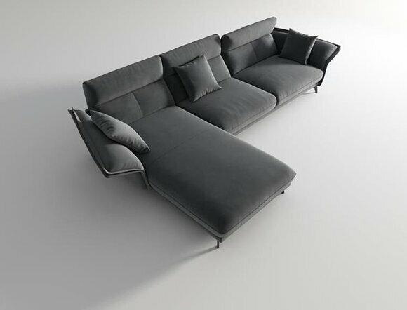 Sofa fabric L-shaped couch Living area Corner sofa set Modern design couches