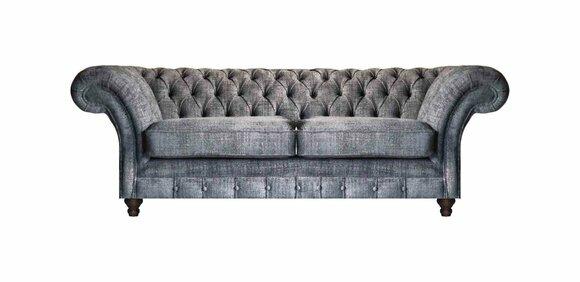 Luxurious Chesterfield Two Seater Designer Sofas Living Room Noble Couch