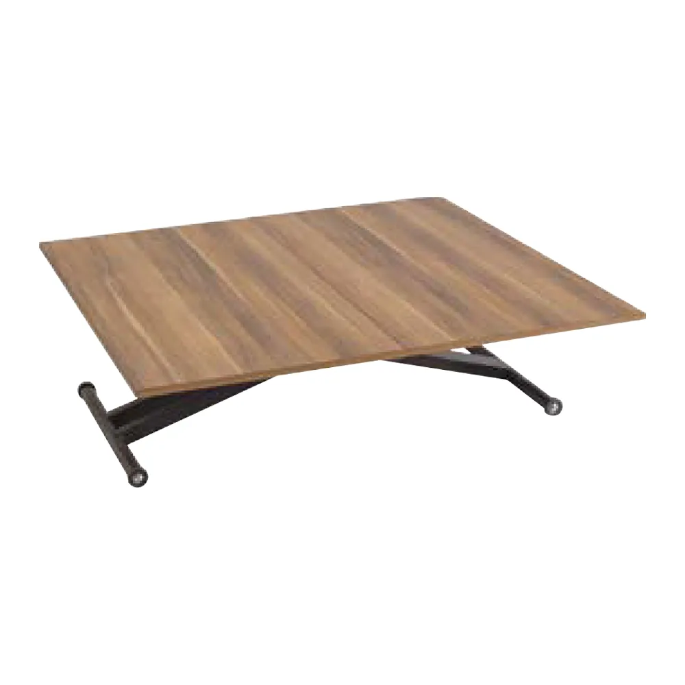 Dining table coffee table extendable table wood brown coffee table 120 cm