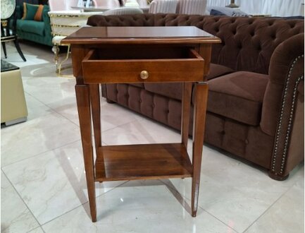 Side table drawer baroque brown coffee tables Classic coffee table Sofort