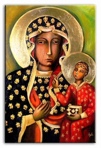 Holy Mary with Child Handcrafted Oil Paintings Canvas Oil Painting G00260