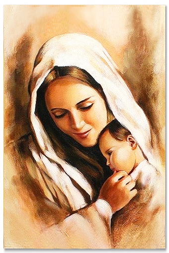 Mother and Child Handicraft Oil Paintings Paintings Canvas Oil Picture Image G119362