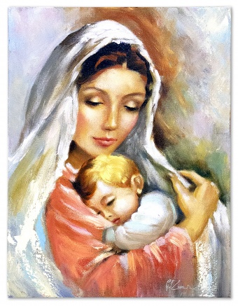 Maria with child handmade oil paintings canvas oil picture G119381