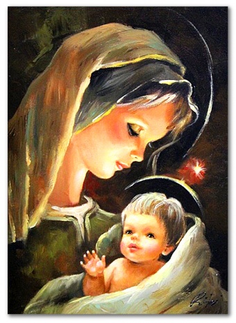 Holy Mother Handicraft Oil Paintings Canvas Oil Painting Picture G119364