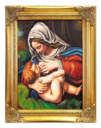 Maria with child handwork oil paintings paintings canvas oil painting picture G04117