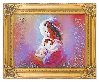 Mother and child handicraft oil paintings canvas oil painting picture G04134