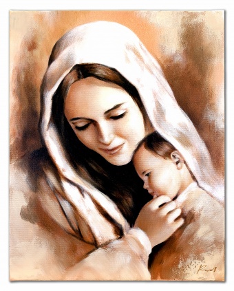 Mother and child handicrafts oil paintings paintings canvas oil painting picture G119553