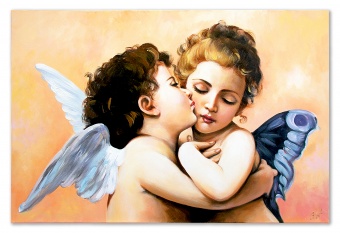 Angel of Love Handmade Oil Paintings Canvas Oil Painting Picture G00481