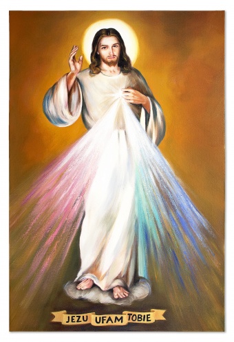 Jesus, I trust in you Handwork Oil paintings Paintings Canvas G119324