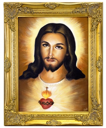 Sacred Heart of Jesus Handcrafted Oil Paintings Canvas Oil Painting G01590