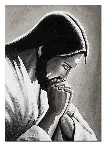 Thoughtful Jesus Handmade Oil Paintings Canvas Oil Painting G104182