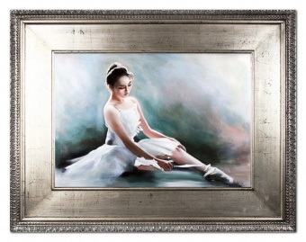 Ballerina in White Handcrafted Oil Paintings Canvas Oil Painting G107601