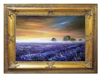 Lavender field at sunset handmade oil paintings artworks G16458